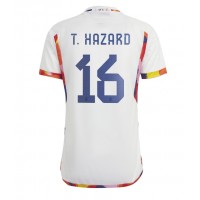 Belgium Thorgan Hazard #16 Replica Away Shirt World Cup 2022 Short Sleeve